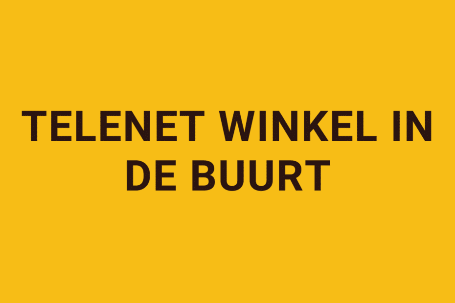 Telenet winkel in de buurt