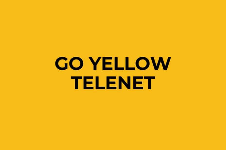 Telenet Go Yellow